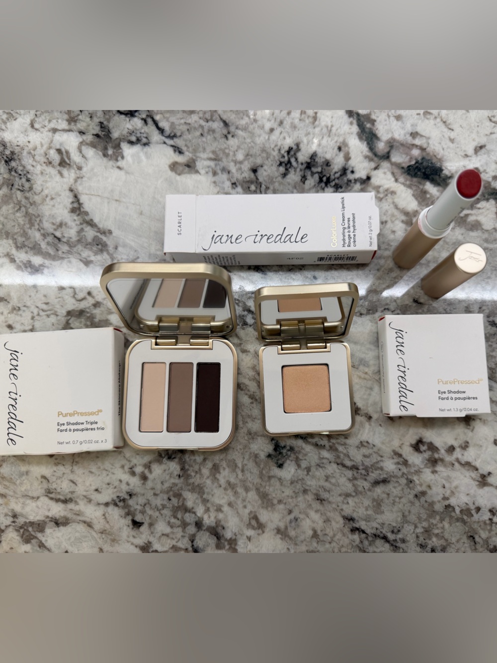 jane iredale Neutral Matte Trio with Shimmering Gold Single and Pink Lip Pencil - Picture 2 of 5